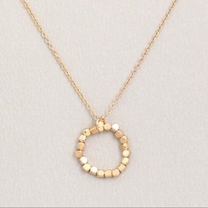 ‼️PRICE DROP‼️ONLY $7 TODAY✨BRAND NEW✨Gold Mini circle✨beaded charm necklace✨